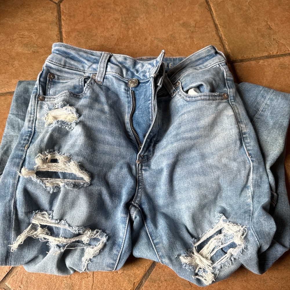 American Eagle Outfitters Light Blue Denim Shorts